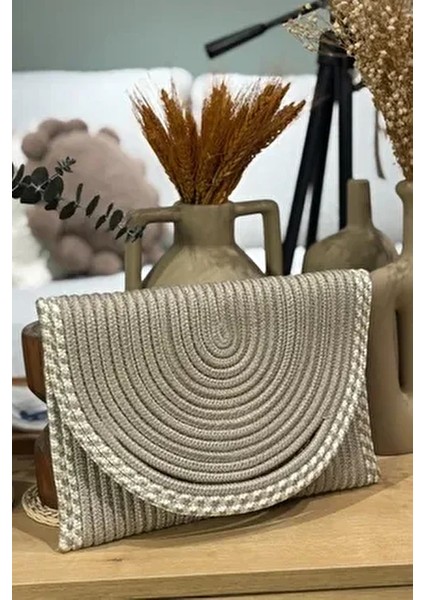 El Geçirme Detaylı Zarf Portföy Clutch Çanta