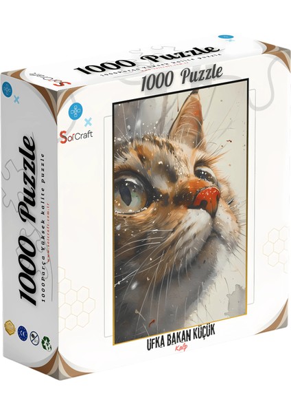 1000 Parça Puzzle Ufka Bakan Küçük Kalp