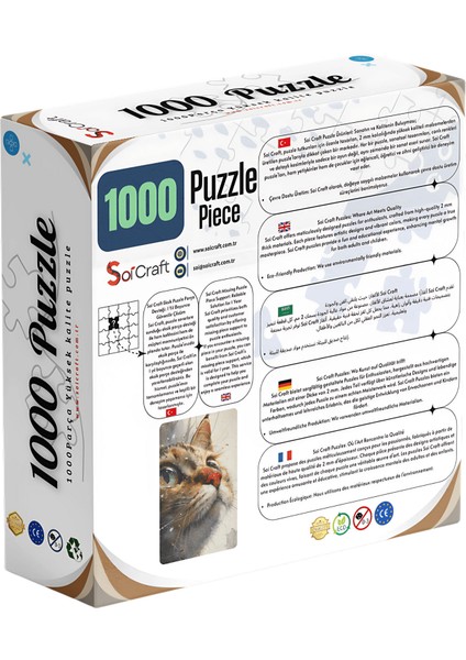 1000 Parça Puzzle Ufka Bakan Küçük Kalp fiyatları
