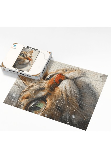 1000 Parça Puzzle Ufka Bakan Küçük Kalp modelleri