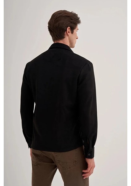 Regular Fit Süet Cep Detaylı Overshirt GÖMLEK-20050 modelleri