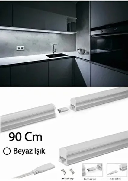 Mutfak Tezgah Altı Aydınlatma Beyaz 15W 90 cm