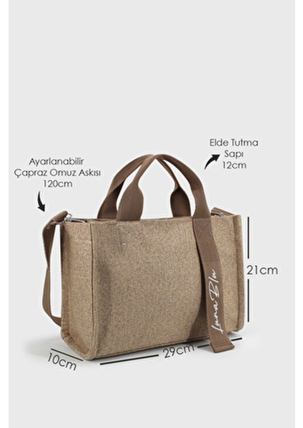Kadın Kanvas Vizon Panama Sap Detaylı Çapraz Askılı Çanta fiyatları