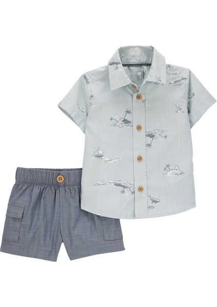 Erkek Bebek Alt Üst Set