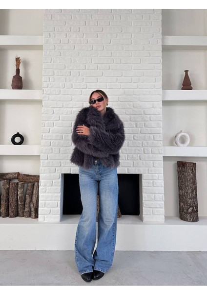 Kadın Premium Yakalı Ithal Suni Kürk fırsatları