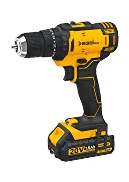 Akülü Darbeli Matkap Seti Tek Akülü 20 Volt -1.5 Amper Sgs 5245 modelleri