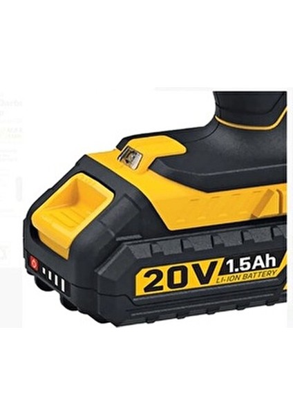 Akülü Darbeli Matkap Seti Tek Akülü 20 Volt -1.5 Amper Sgs 5245