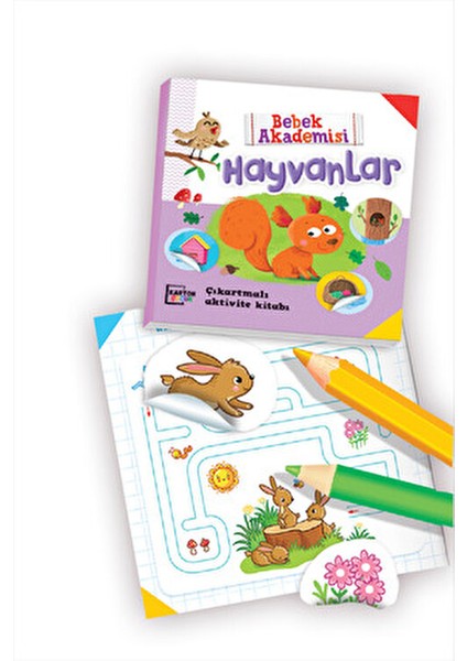 Hayvanlar Puzzle | Bulmaca Kart + Kitap 3+ Yaş Karton Çocuk modelleri