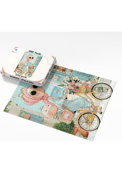 1000 Parçaa Puzzle Çiçeklerle Başlayan Bir Gün modelleri