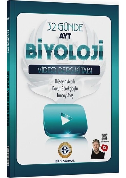 Bilgisarmal 2026 Ayt Biyoloji 32 Günde Video Ders Kitabı