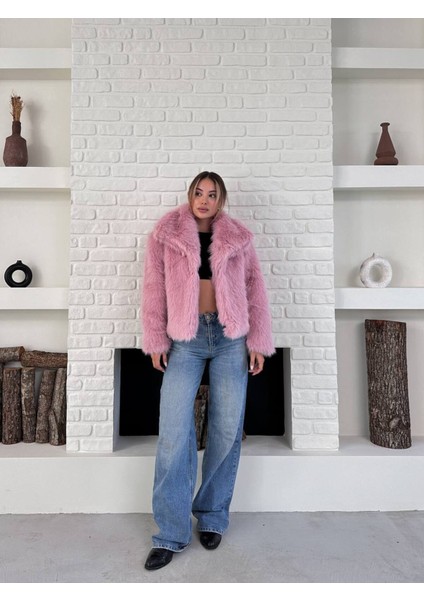 Kadın Premium Yakalı Ithal Suni Kürk