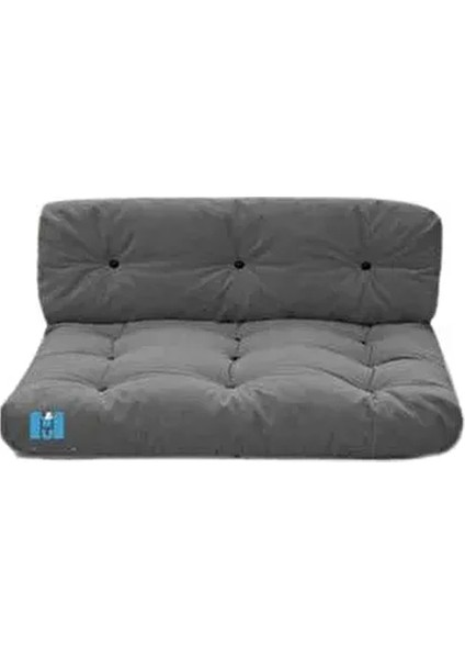 Iç Mekan Yıkanabilir Balkon Teras Yer Minderi Takımı Ebat 80X60 cm