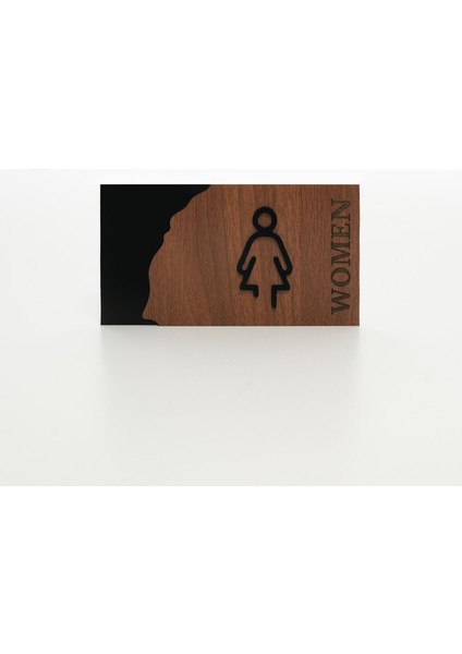 Kabartmalı Mdf Wc Yönlendirme Seti|20*11 CM|YÖN1003 fırsatları