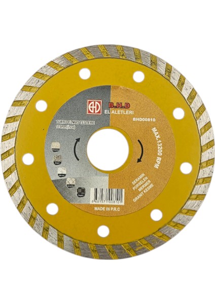 B.h.d BHD00810 115MM Turbo Granit Mermer Kesici