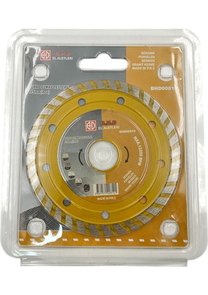 B.h.d BHD00810 115MM Turbo Granit Mermer Kesici fiyatları