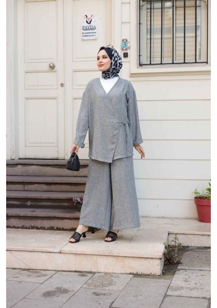 Kadın Tesettür Takım 2'li Kimono & Pantolon Takımı fiyatları