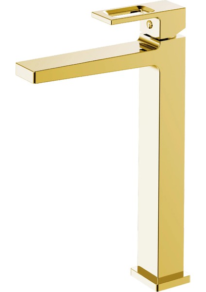 Parlak Gold Uzun Çanak Lavabo Bataryası