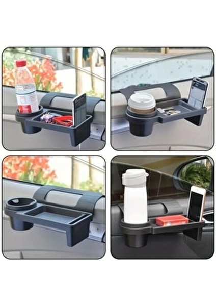 Oto Araç Içi Bardaklık Çok Amaçlı Organizer Bardak Tutucu Telefon Tutucu Saklama Kutusu Siyah fiyatları