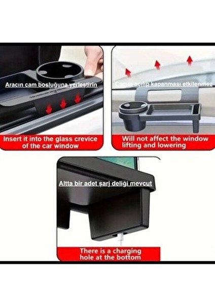 Oto Araç Içi Bardaklık Çok Amaçlı Organizer Bardak Tutucu Telefon Tutucu Saklama Kutusu Siyah fırsatları