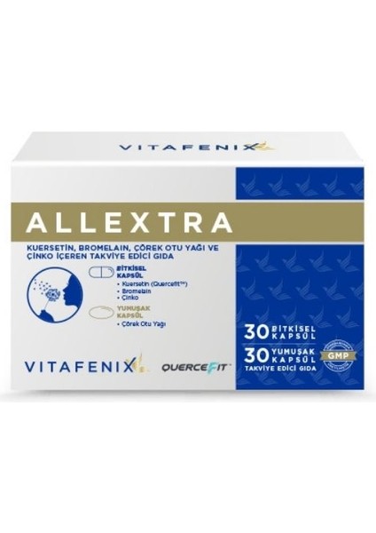 Allextra – Kuersetin, Bromelain, Çörek Otu Yağı ve Çinko Takviyesi