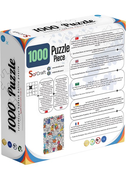 1000 Parça Puzzle Yüzler ve Duygular Festivali Mizah fiyatları