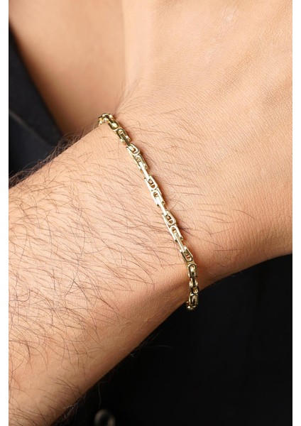 14 Ayar Altın Kral Zincir Erkek Set fiyatları