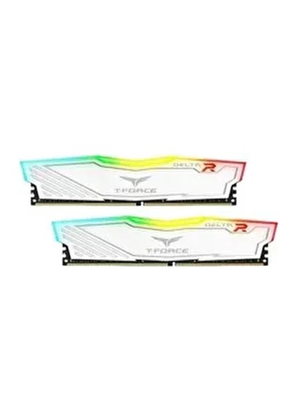 T-Force Delta Rgb White TF4D416G3600HC18JDC01 16 GB (2x8) Ddr4 3600 Mhz CL18 Ram