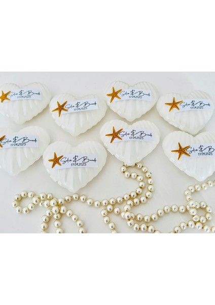 Deniz Yıldızlı Kalp Istiridye Mum fırsatları