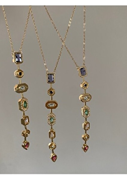 Kristalal Taşlı Y Kolye fiyatları