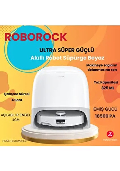 Ultra 18.500 Pa Hyper Force Emiş Gücüyle Akıllı Robot Süpürge
