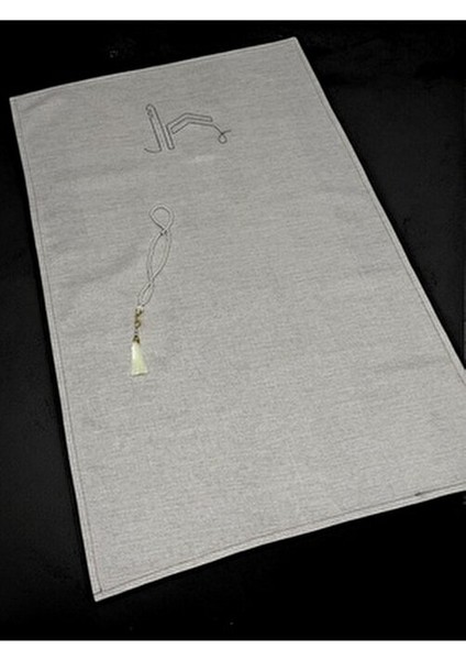 Minimal Kabe Işlemeli Keten Seccade Namazlık Çeyizlik Hediyelik fiyatları