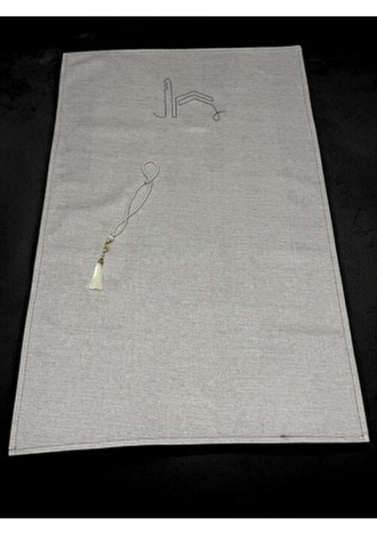 Minimal Kabe Işlemeli Keten Seccade Namazlık Çeyizlik Hediyelik indirimleri