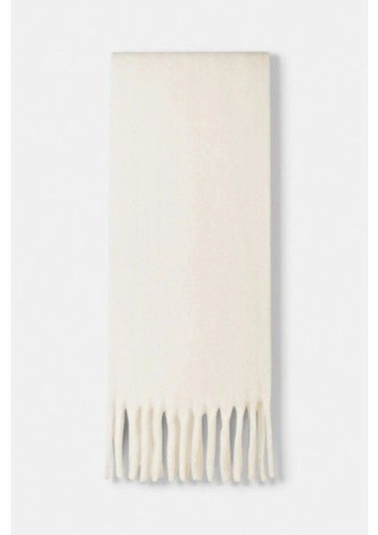 Ithal Puffy Yumuşak Dokulu Kadın Atkı Şal Omuz Şalı (Bordo Ekru ve Kırmızı) 3 Adet