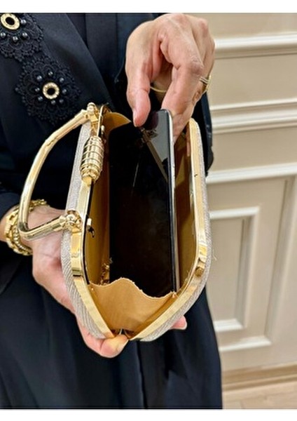 Kadın Simli Tutma Detaylı Zincir Uzun Askılı Abiye Çantası fiyatları