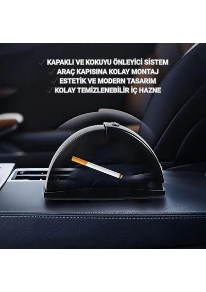 Yeni Nesil Kapaklı Araç Cam Kenarı Oto Küllük Araba Küllüğü Koku Önleyici Araç Kül Tablası indirimleri
