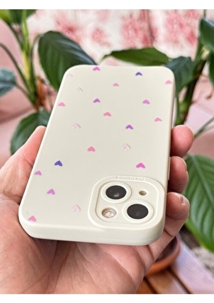 Apple iPhone 13 Kılıf Kamera Korumalı Silikon Renkli Kalp Tasarımlı Kamera Korumalı Silikon Kapak indirimleri