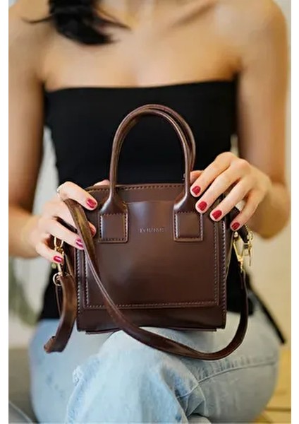 Uzun Askılı Vegan Deri Mini Omuz & Kol Çantası Şık Tasarım