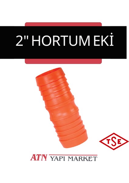 2" (50 Mm) Plastik Hortum Eki – Dayanıklı Su ve Hava Hortumu Bağlantı Aparatı
