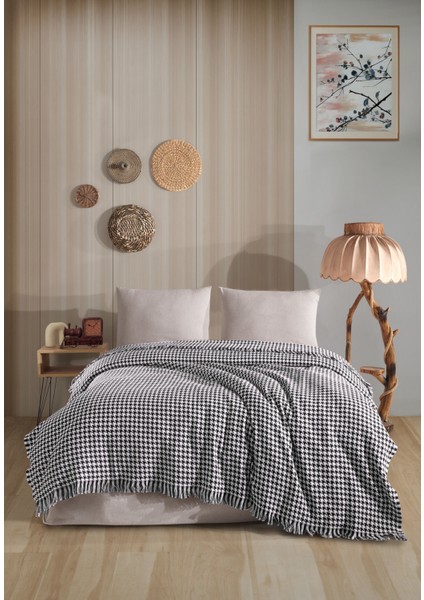 Kazayağı Desenli Çok Amaçlı Pike, Yatak Örtüsü, Koltuk Örtüsü, Tv Battaniyesi, 180 x 200 cm