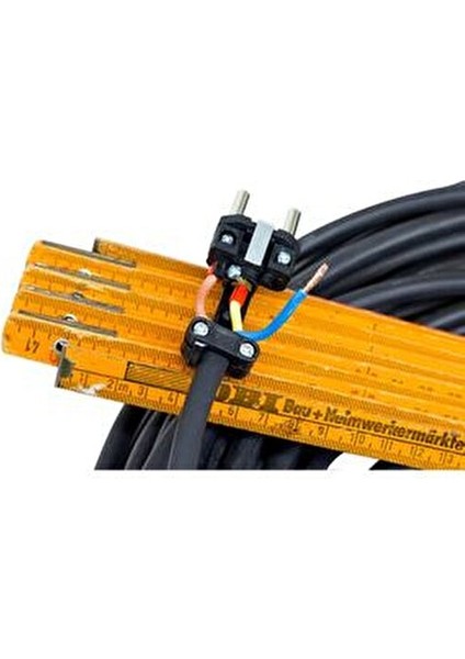 Kauçuk Başlıklı 10 Metre Siyah Uzatma Kablosu 3x2,5 mm modelleri