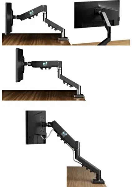 Onk Vesa 2025 Yüksek Dönüş Kabiliyetli 32'' Inch Monitör Standı 8kg Kapasiteli