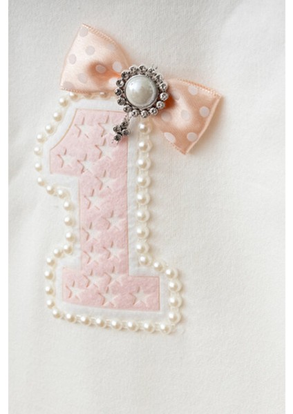 Kız Bebek Doğum Günü Parti Kıyafeti Uzun Kollu Tütü Elbise Set Bej fiyatları