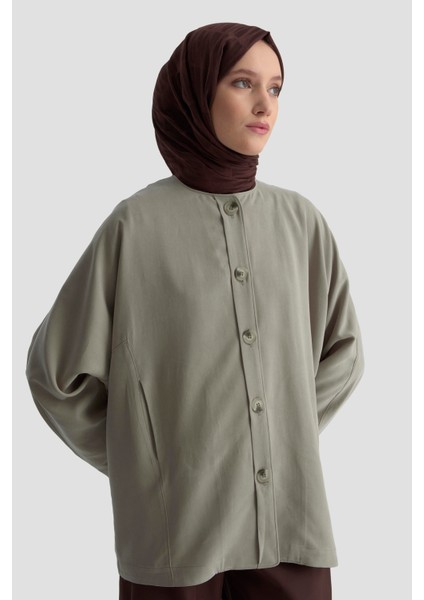 Yarasa Kol Ceket 25KD1107 Vizon fırsatları