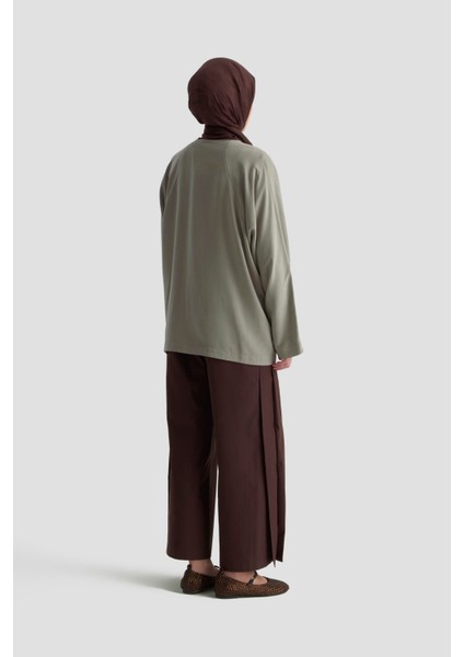 Yarasa Kol Ceket 25KD1107 Vizon indirimleri