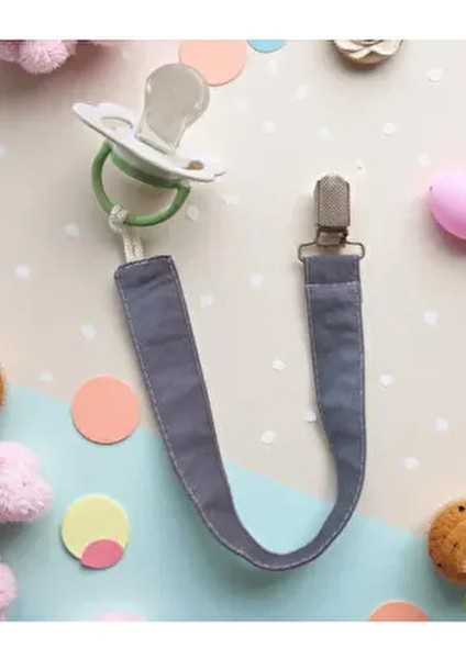 Emzik Askısı 3 Adet %100 Organik Pamuklu Kumaş Emzik Tutucu modelleri