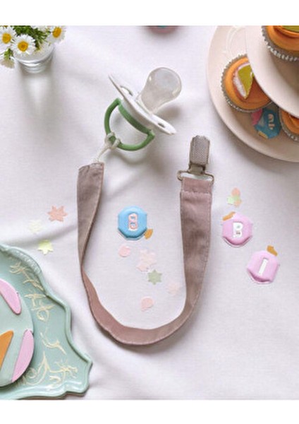 Emzik Askısı 3 Adet %100 Organik Pamuklu Kumaş Emzik Tutucu indirimleri