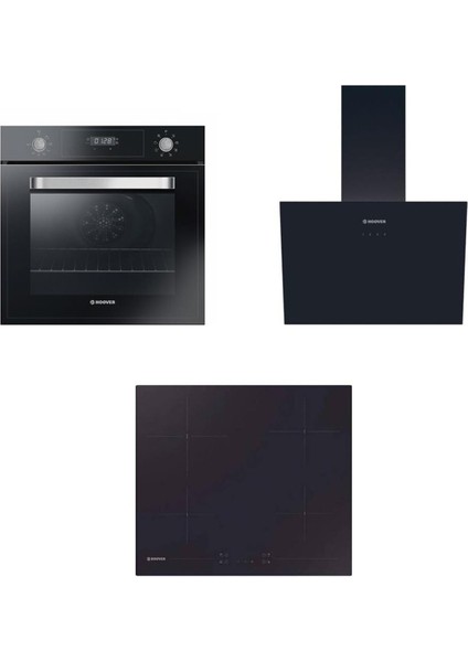 HOT3051BI/E Siyah Ankastre Set – Yeni Seri Vitroseramik Ocak ve Fanlı Fırın, Çocuk Kilidi, A Enerji Sınıfı fırsatları