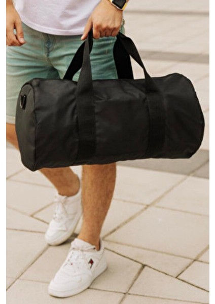 Siyah Renk Silindir Spor Çantası - Antreman Çantası- Gym Çantası -Fitness Çantası fırsatları
