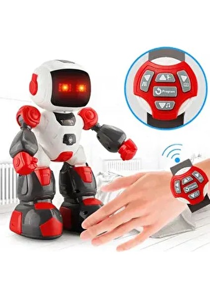 Uzaktan Kumandalı Işıklı Sesli Ses Kaydı Yapan Yürüyen Robot ( Görsel Videolu )