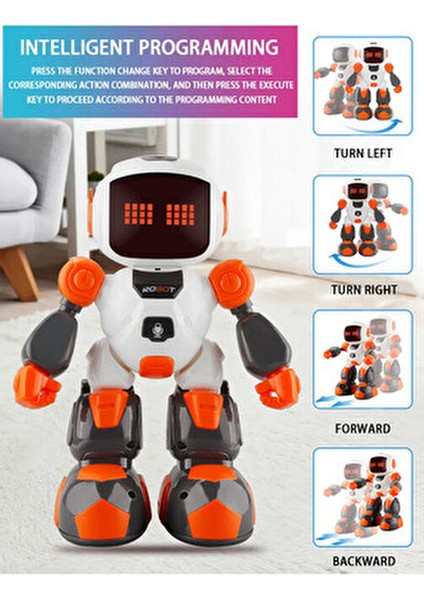 Uzaktan Kumandalı Işıklı Sesli Ses Kaydı Yapan Yürüyen Robot ( Görsel Videolu ) fiyatları